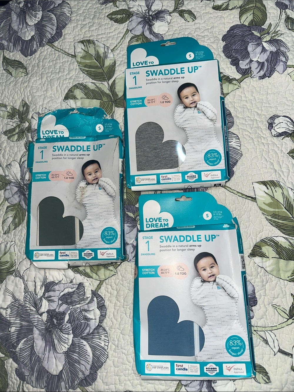 LoveTo Dream Swaddle Up Original Stage 1 Swaddling Small 8-13 Lbs SEALED 1.0 TOG